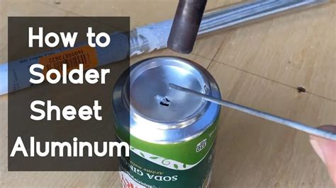 how to solder aluminum sheet metal|will lead stick to aluminum.